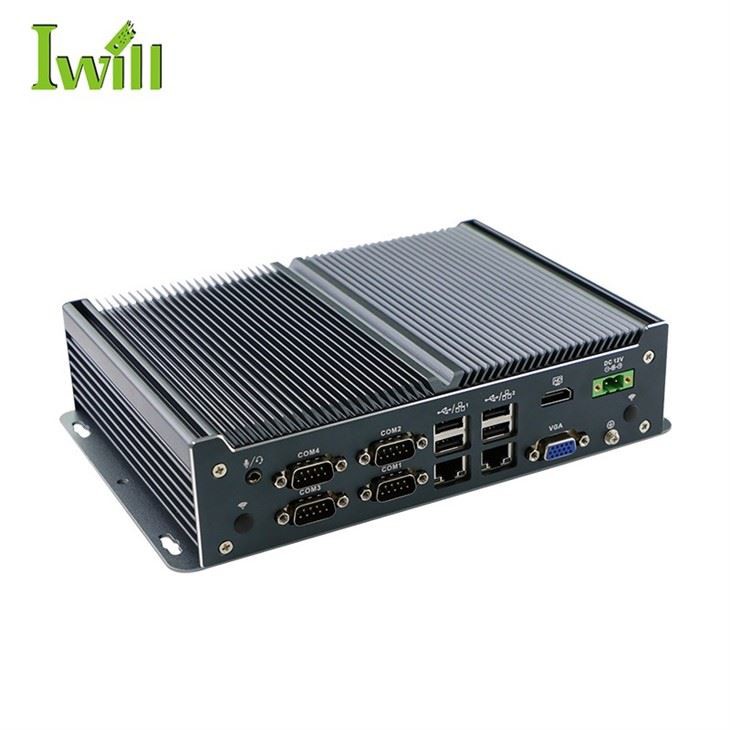 J1900 Fanless Industrial Pc Dual Lan Display